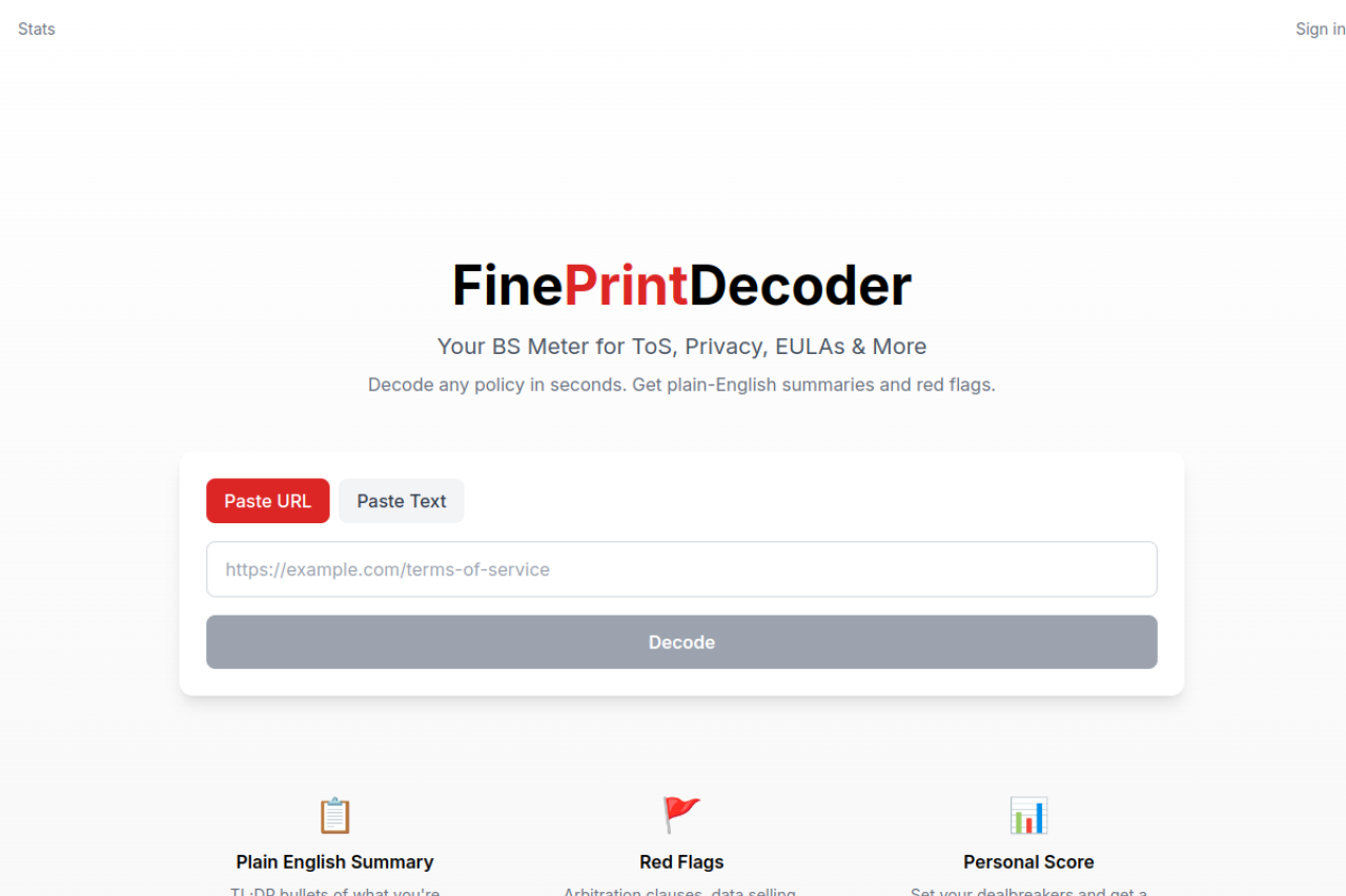 Fine Print Decoder preview